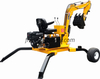 Digger di backhoe mobile torable con rotazione a 360 °