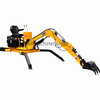 Digger di backhoe mobile torable con rotazione a 360 °