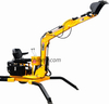 Digger di backhoe mobile torable con rotazione a 360 °